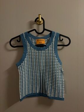NWT - Guest in Residence Gingham Knit Tank Top